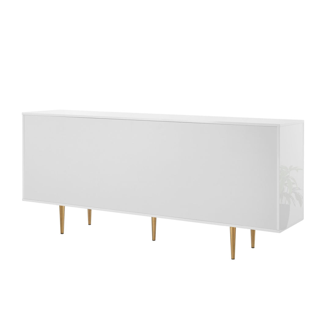 Inspired Home Kalvin Sideboard  White/Gold 4