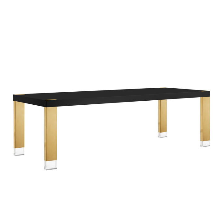 Inspired Home Lesly Dining Table Black/Gold Main