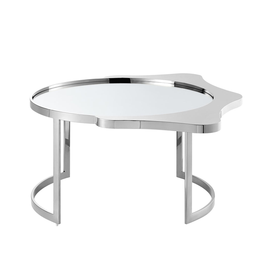 Inspired Home Cale Coffee Table  Chrome Main