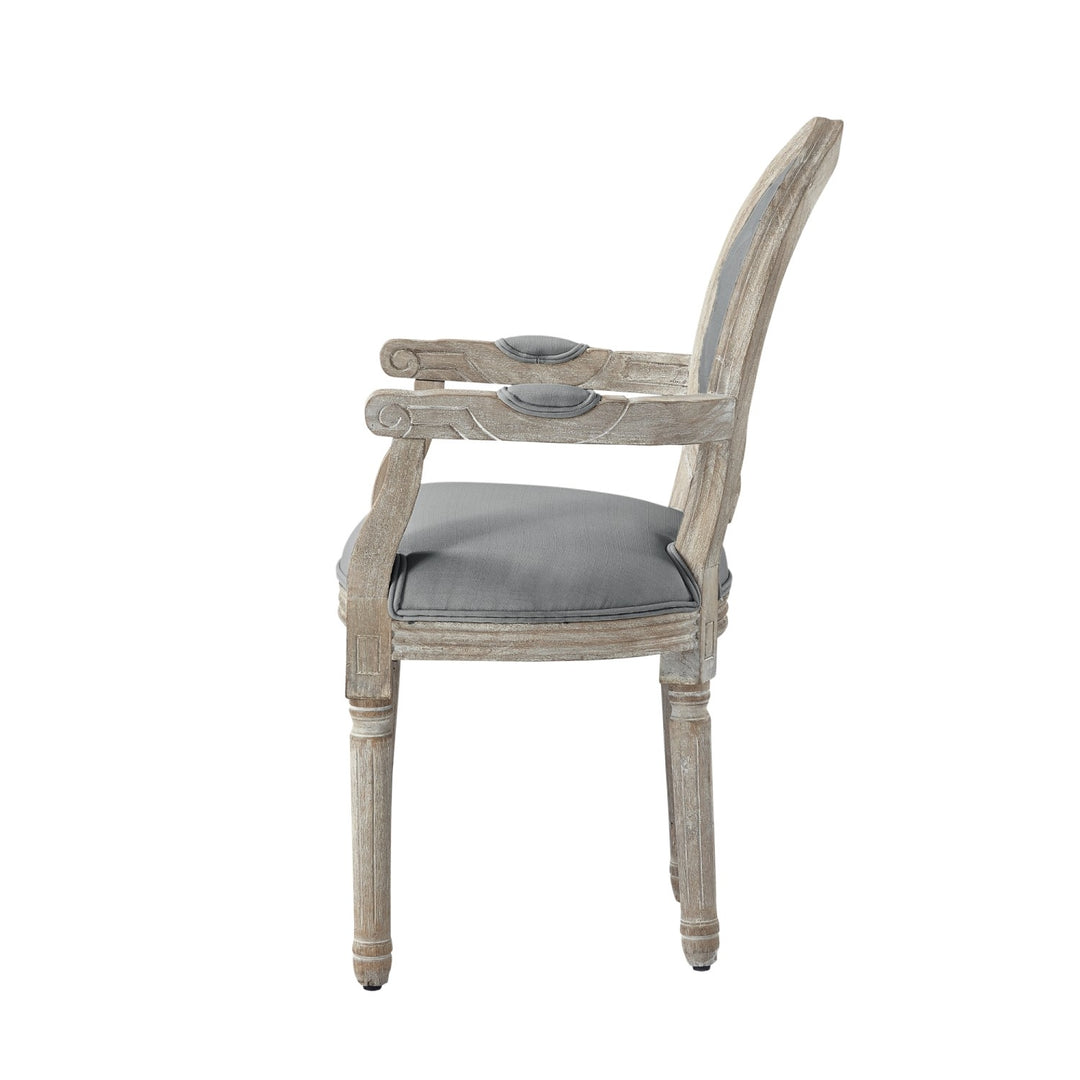 Rustic Manor Fournier Dining Chair Linen Grey 2