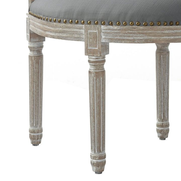 Rustic Manor Durant Accent Chair Linen Grey 5