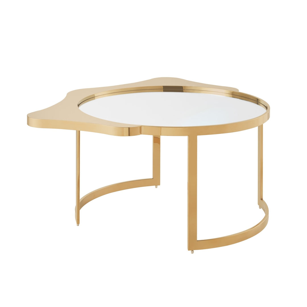 Inspired Home Cale Coffee Table  Gold 1