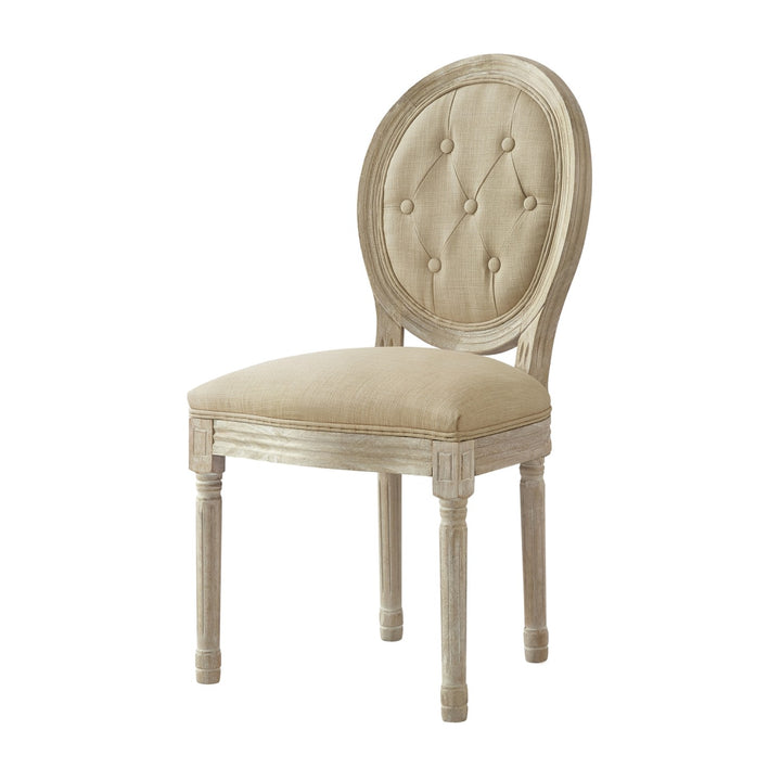 Rustic Manor Fournier Dining Chair Linen Beige Main