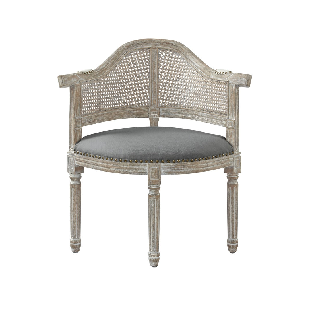 Rustic Manor Durant Accent Chair Linen Grey 1