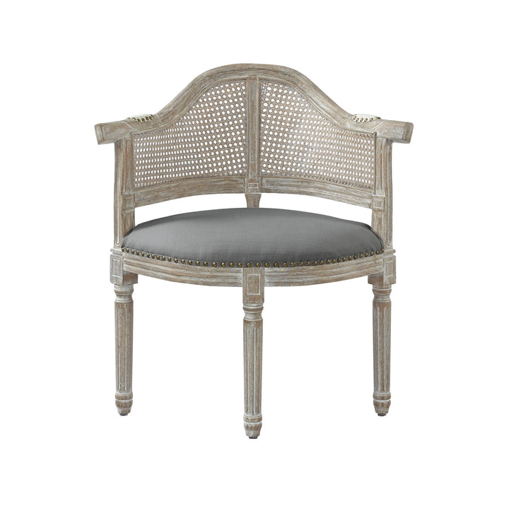 Rustic Manor Durant Accent Chair Linen Grey 1