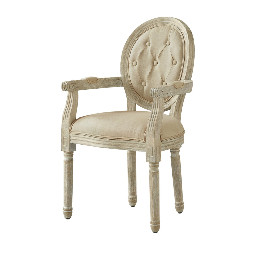 Rustic Manor Fournier Dining Chair Linen Beige Main