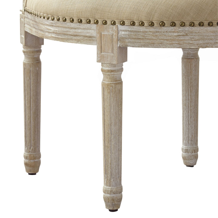 Rustic Manor Durant Accent Chair Linen Beige 5