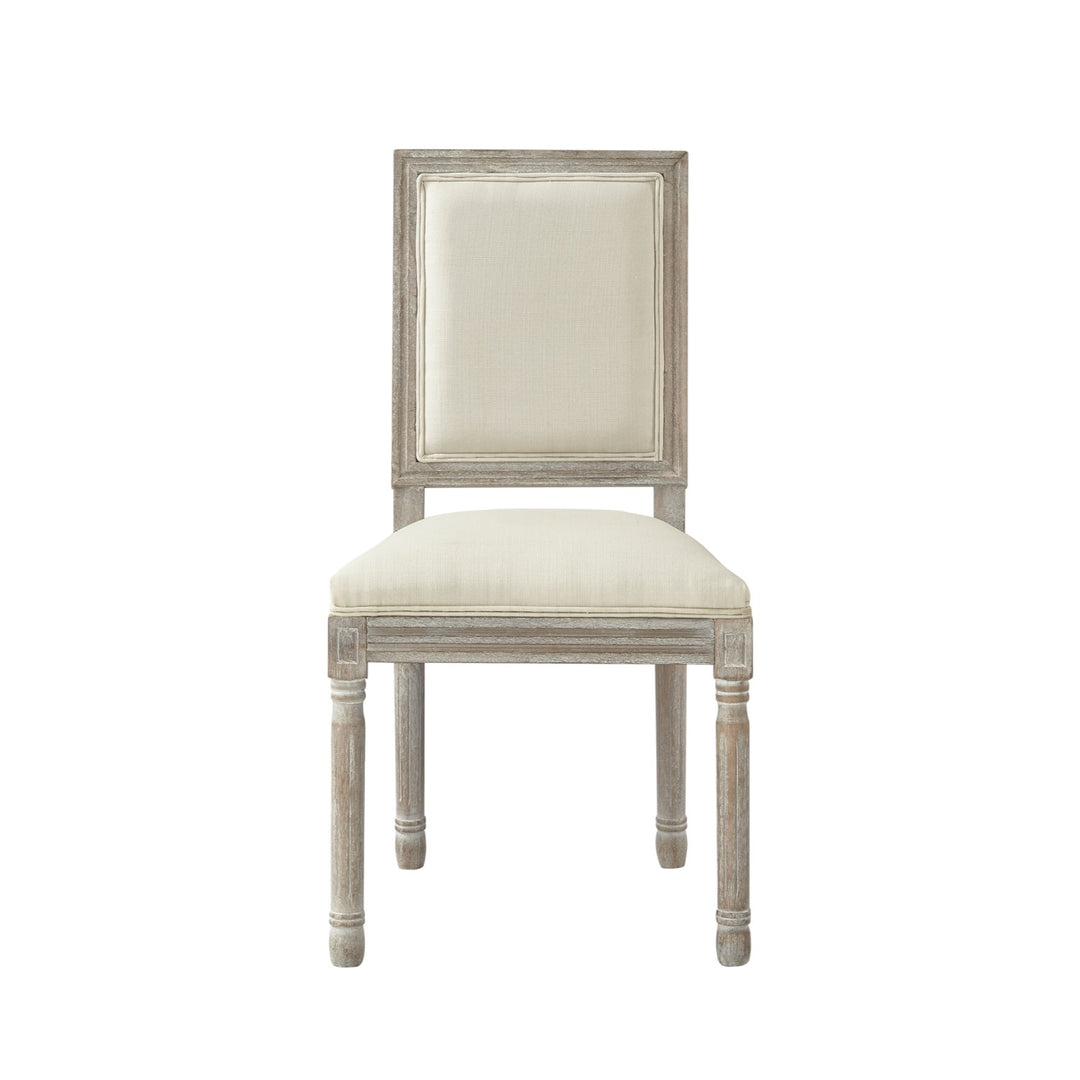 Rustic Manor David Dining Chair (Set of 2) Linen Cream White 1