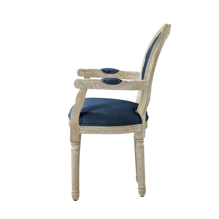 Rustic Manor Fournier Dining Chair Linen Navy 2