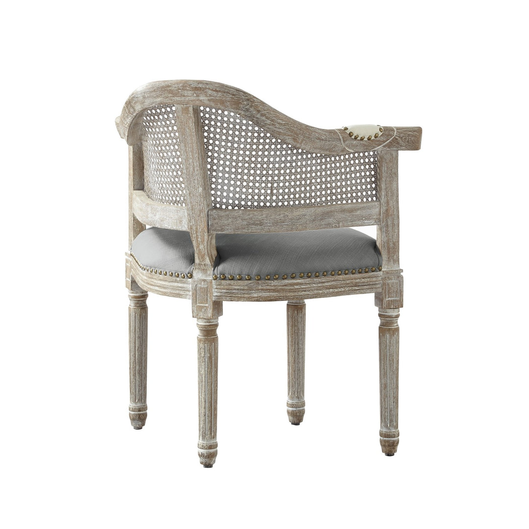 Rustic Manor Durant Accent Chair Linen Grey 4