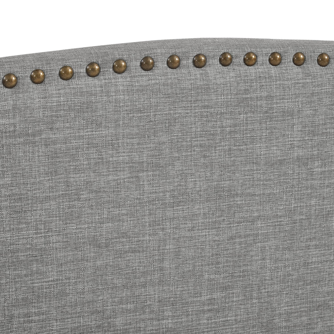 Rustic Manor Kamille Platform Bed Linen Grey 6