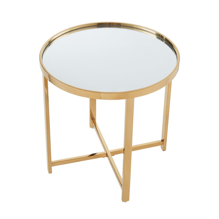 Nicole Miller Bently End Table  Gold 2