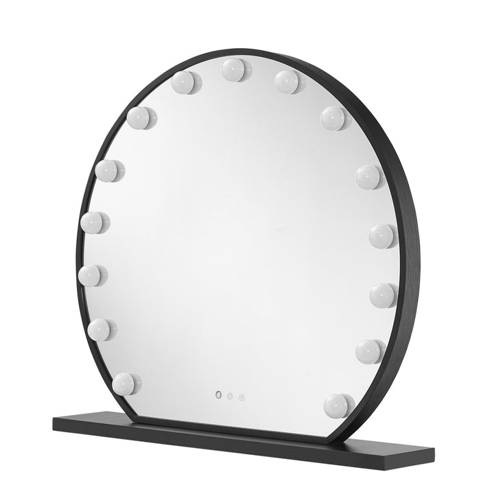 Inspired Home Finnian Vanity Mirror  Black Main