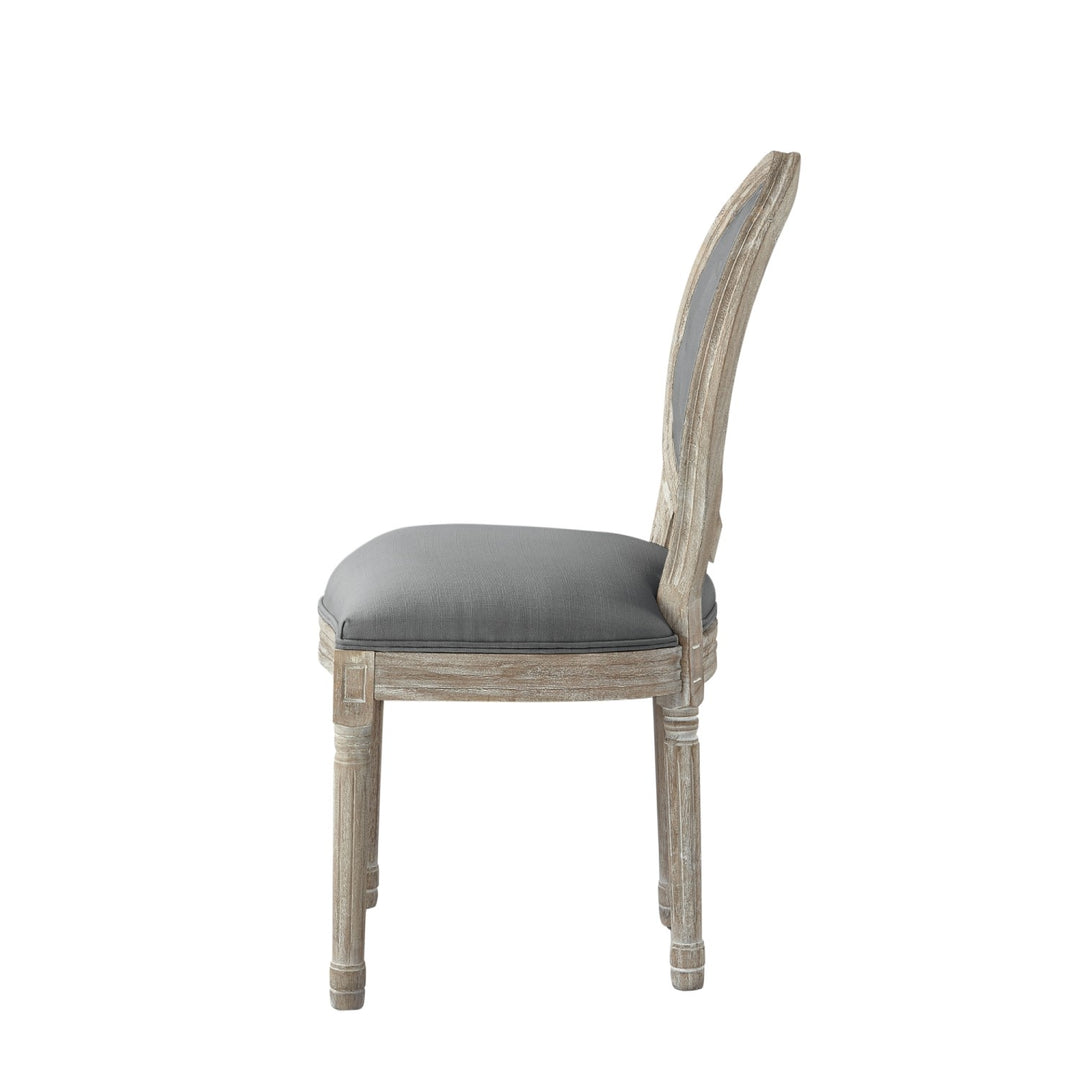 Rustic Manor Fournier Dining Chair Linen Grey 2