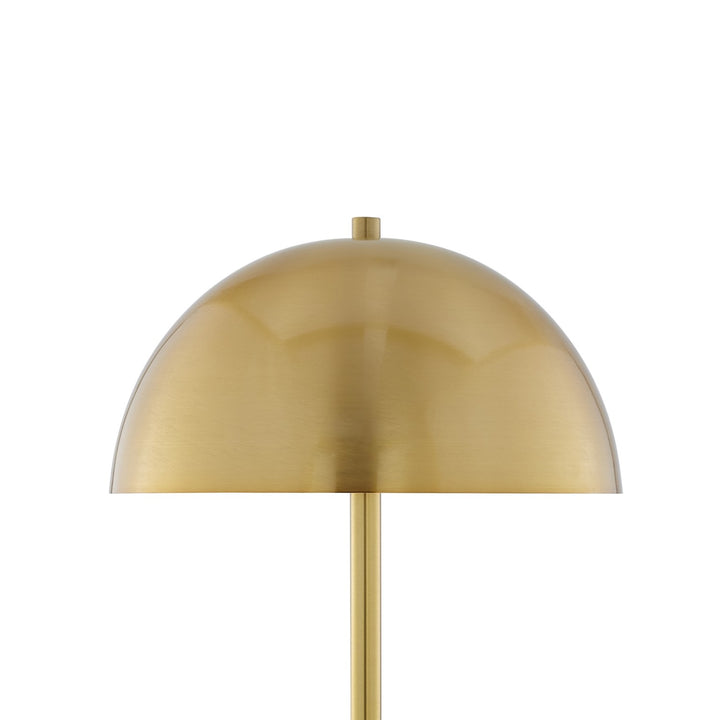 Inspired Home Tyrone Floor Lamp  Brass/White swatch