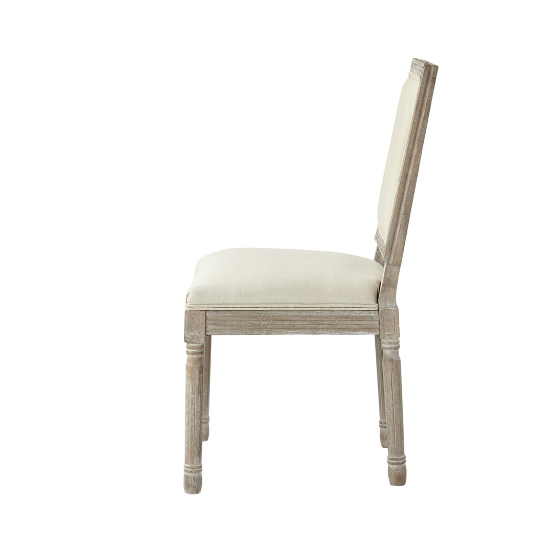 Rustic Manor David Dining Chair (Set of 2) Linen Cream White 2