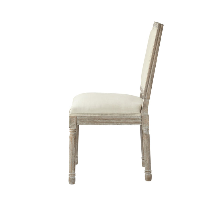 Rustic Manor David Dining Chair (Set of 2) Linen Cream White 2