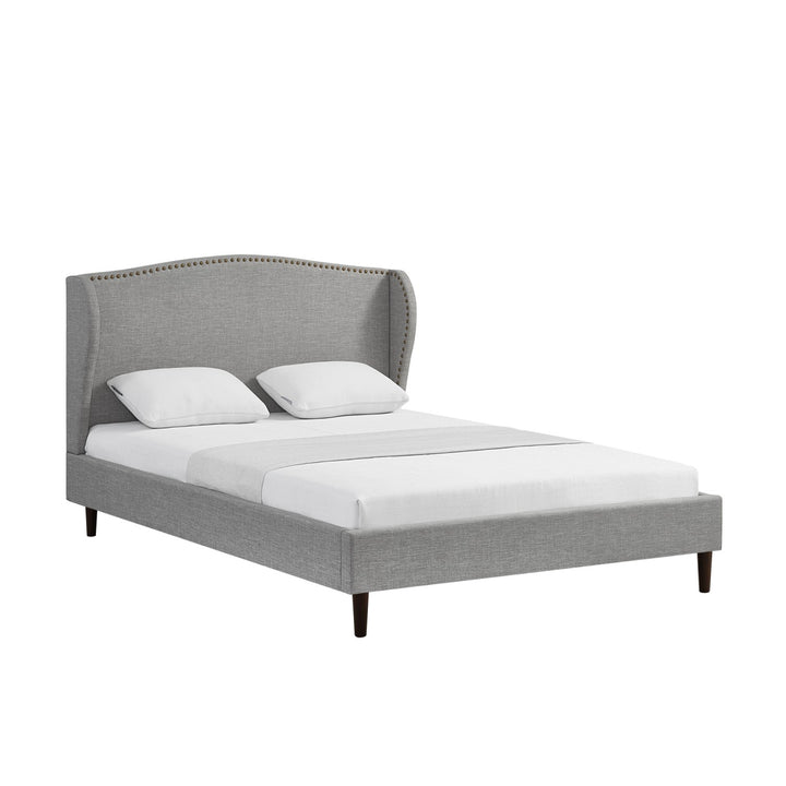 Rustic Manor Kamille Platform Bed Linen Grey Main