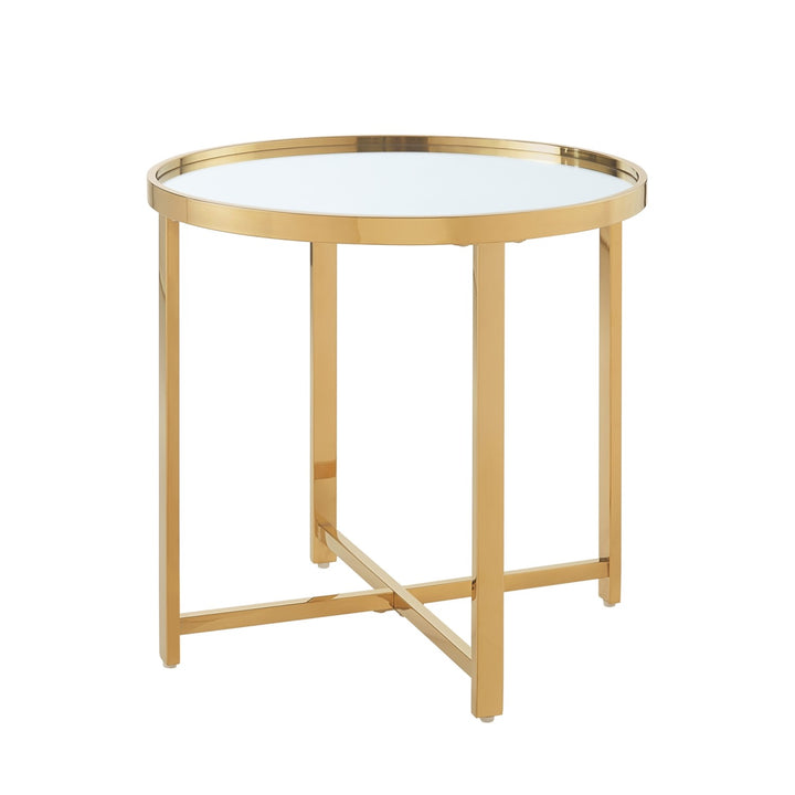 Nicole Miller Bently End Table  Gold Main