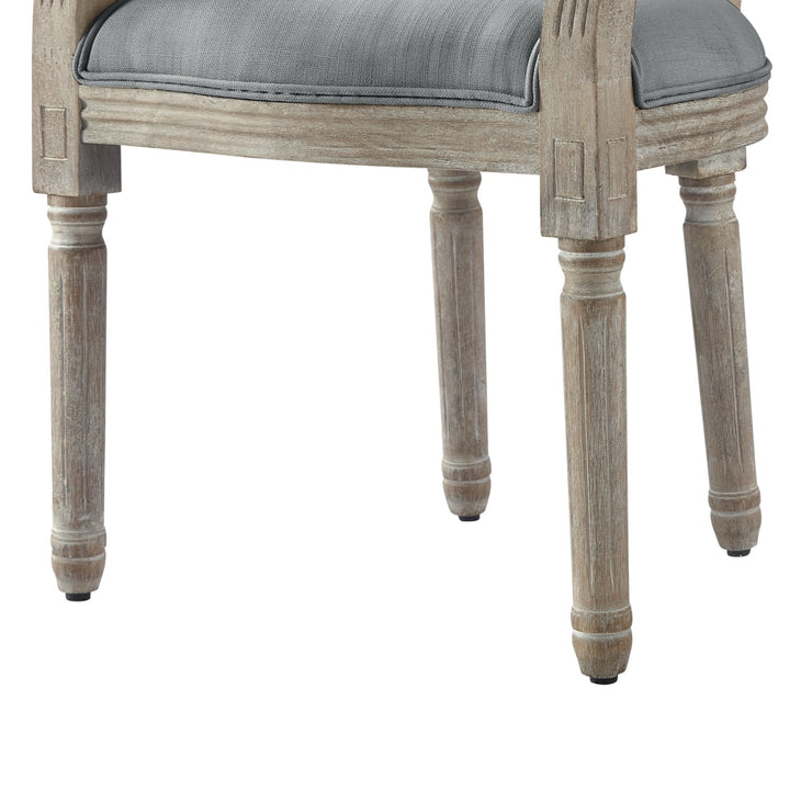 Rustic Manor Fournier Dining Chair Linen Grey 5