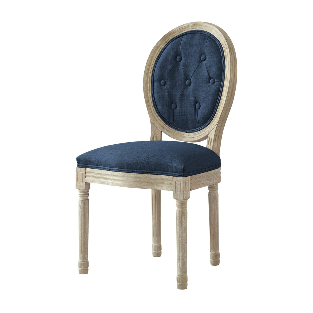 Rustic Manor Fournier Dining Chair Linen Navy Main