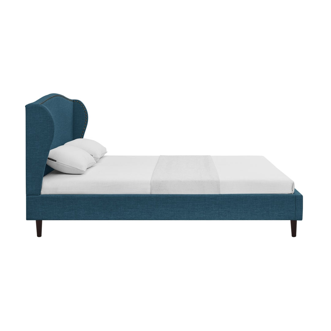 Rustic Manor Kamille Platform Bed Linen Navy 3