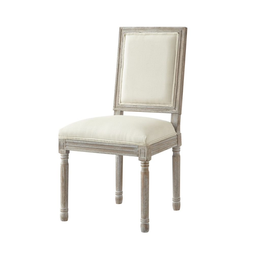 Rustic Manor David Dining Chair (Set of 2) Linen Cream White Main