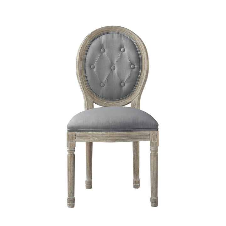 Rustic Manor Fournier Dining Chair Linen Grey 1