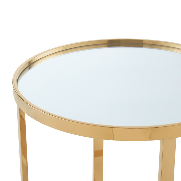 Nicole Miller Bently End Table  Gold 5