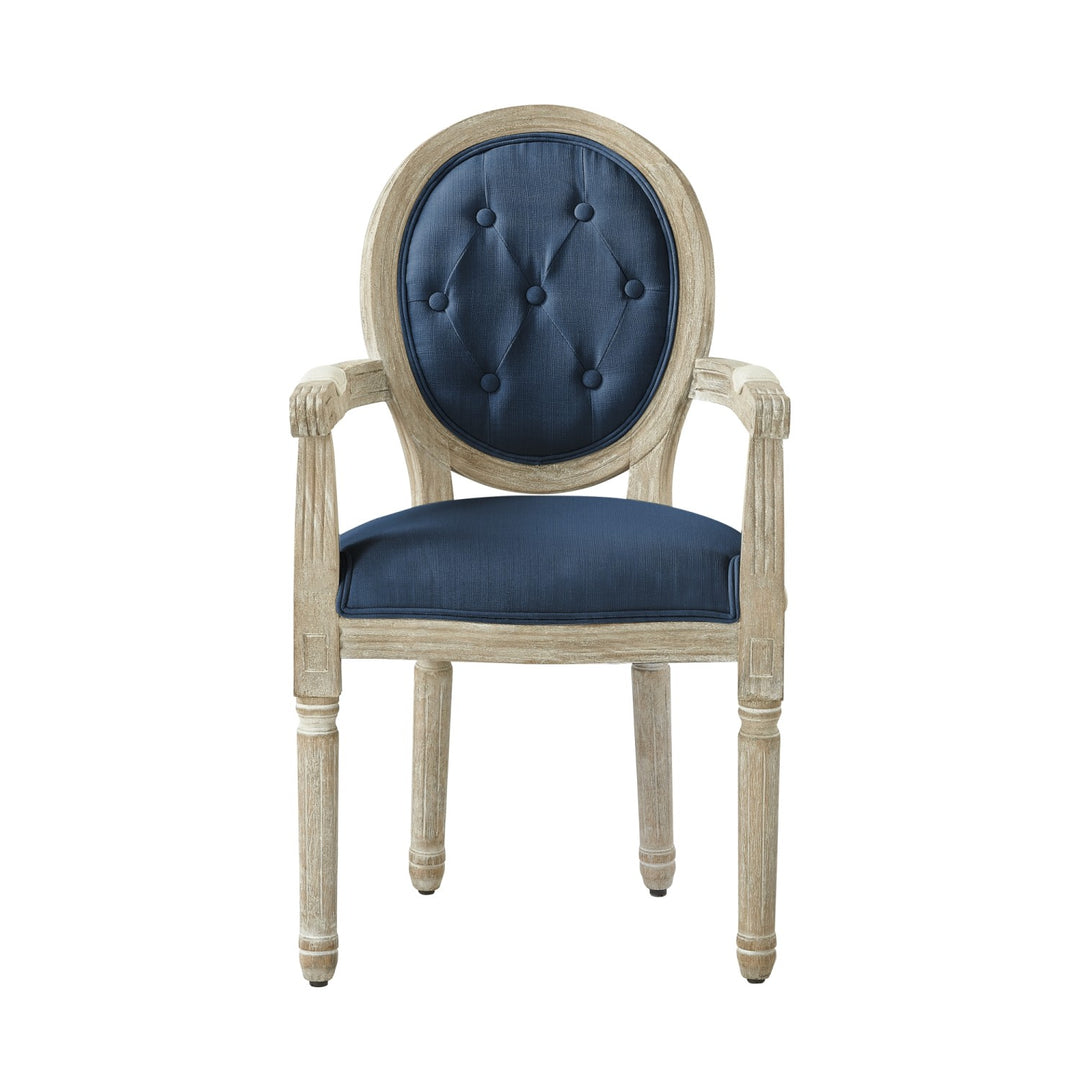 Rustic Manor Fournier Dining Chair Linen Navy 1