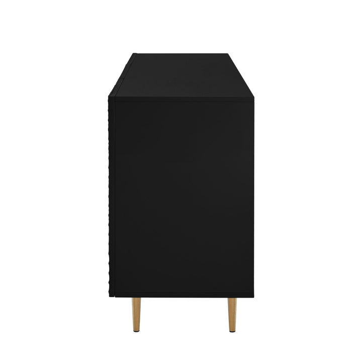 Inspired Home Kalvin Sideboard  Black/Gold 3