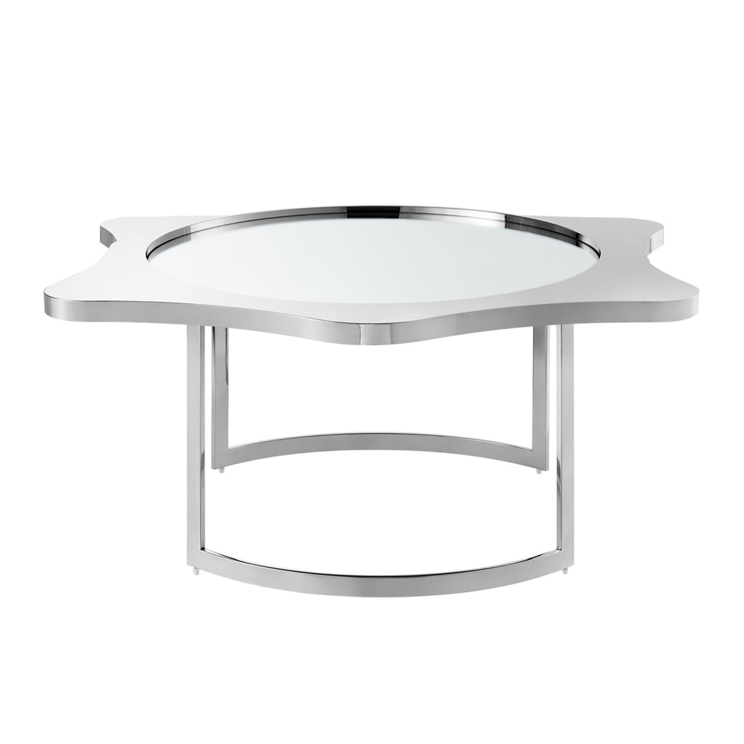 Inspired Home Cale Coffee Table  Chrome 3