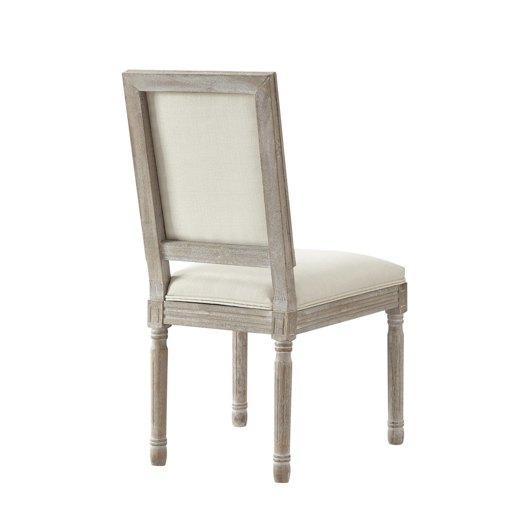 Rustic Manor David Dining Chair (Set of 2) Linen Cream White 4