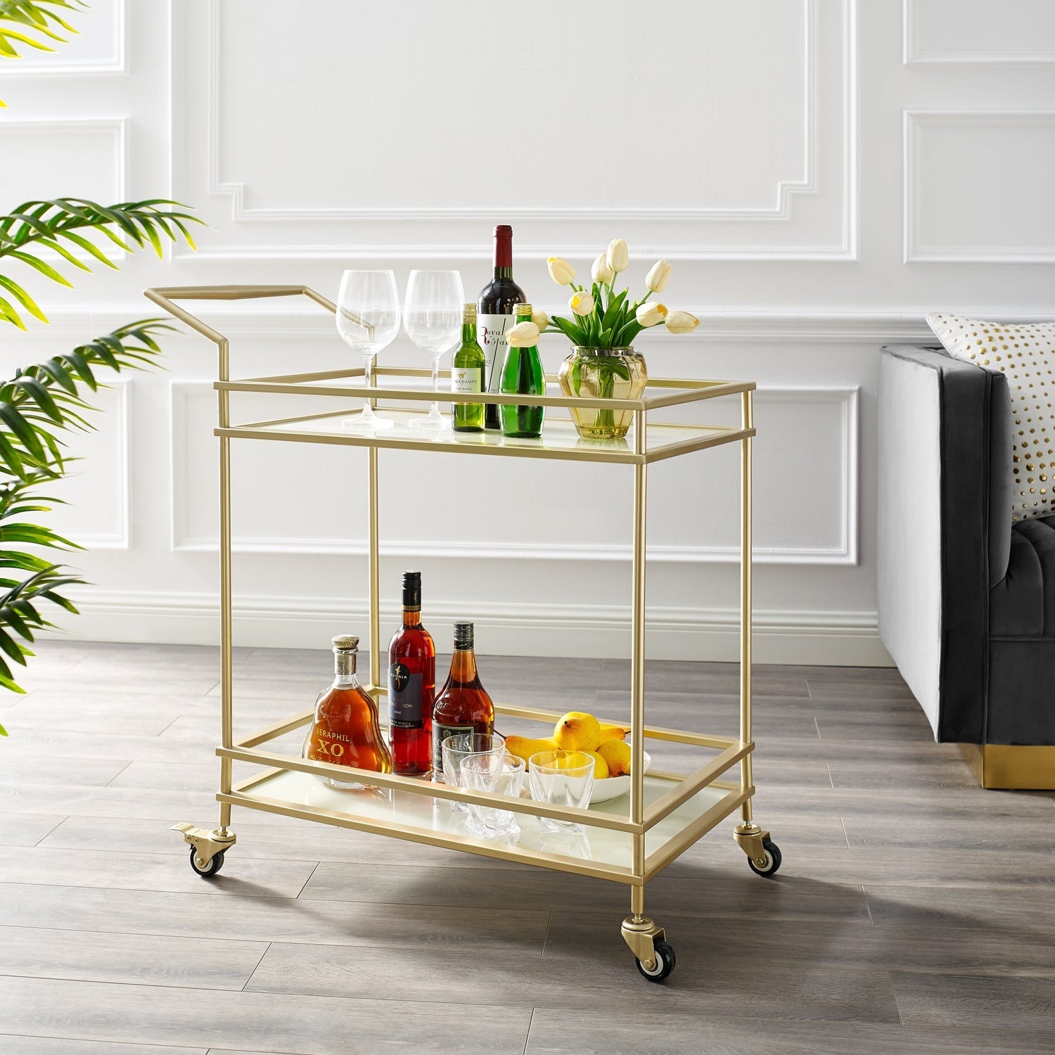 Bar cart deals serving tray