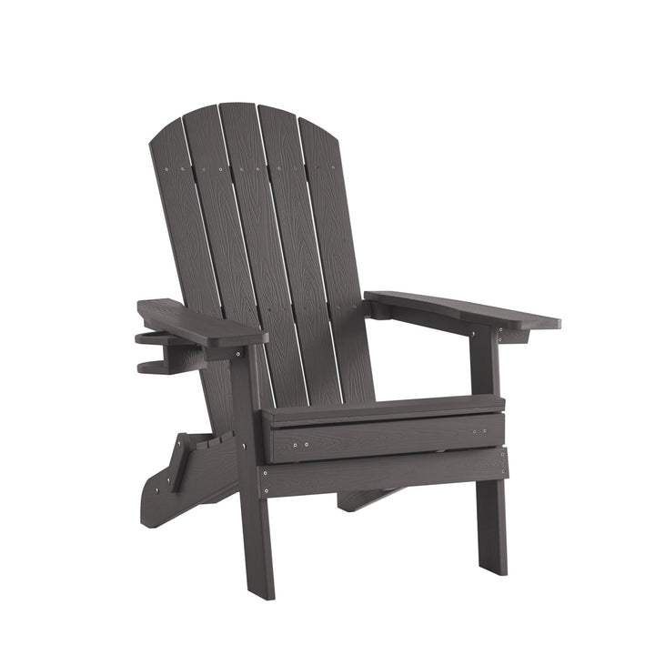 Inspired Home Cal Adirondack Chair  Charcoal Grey Main