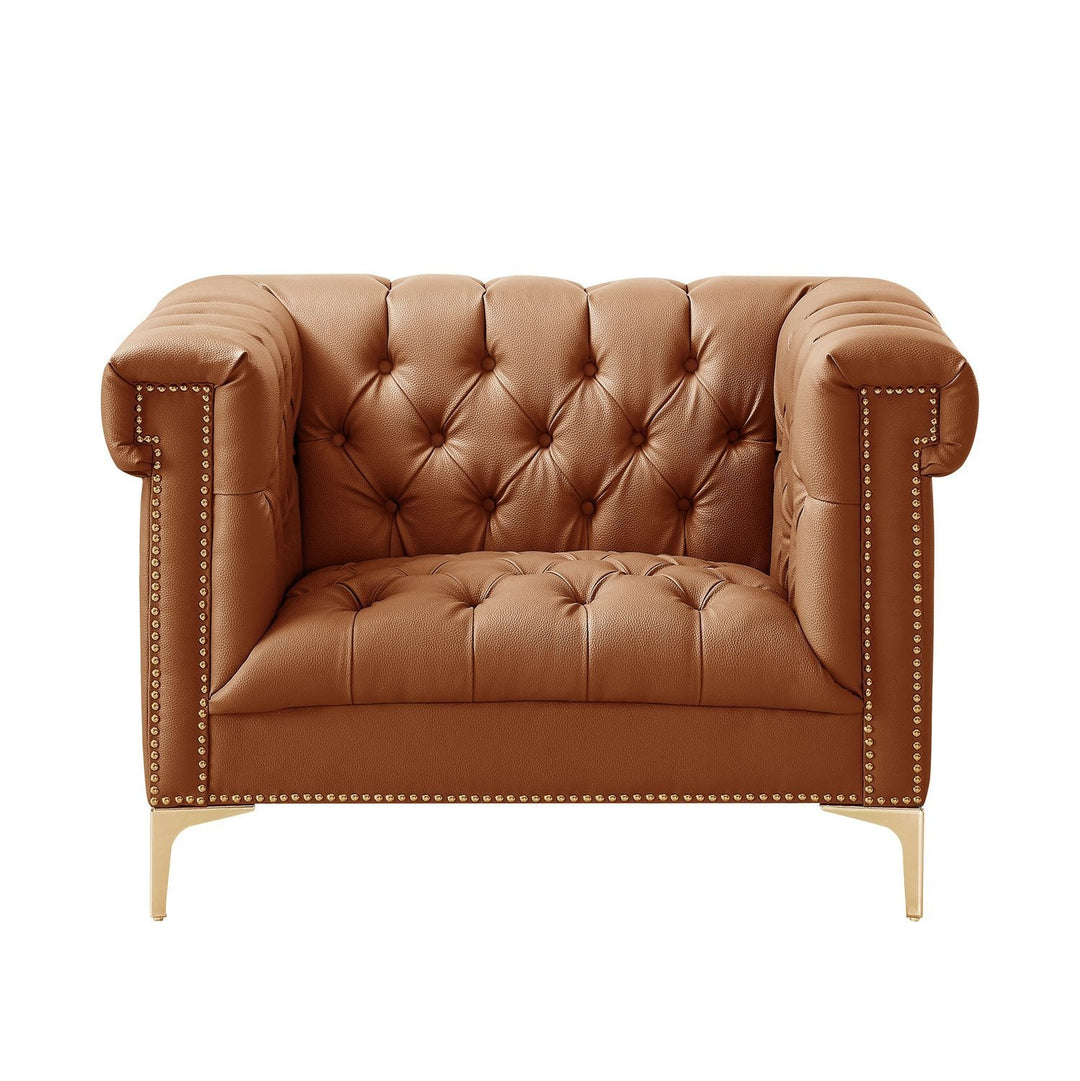 Club Chair - Oxford PU Leather Club Chair