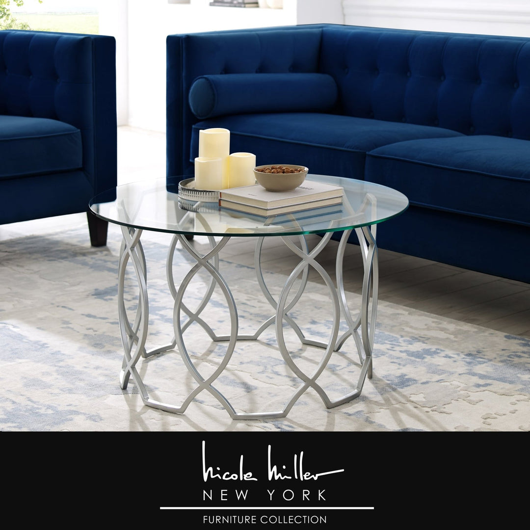 Table 1080 Silver Glass Table For Living Room Buy Cole Movable Curved Glass