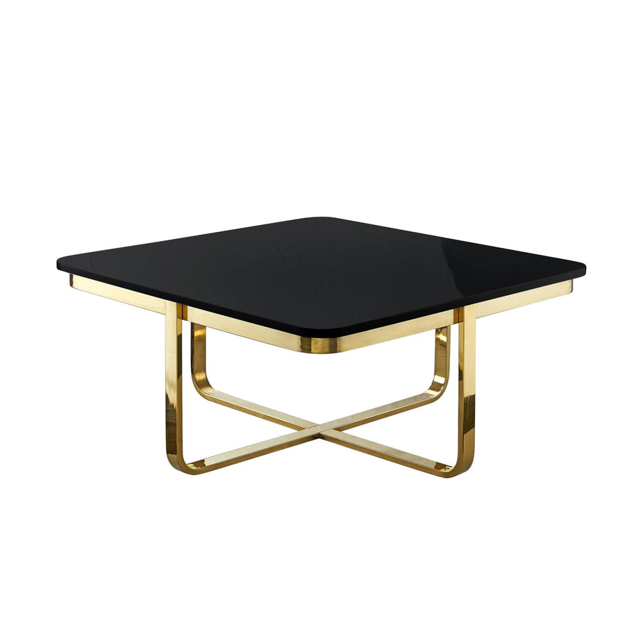 Latrice Modern Coffee Table High Gloss Lacquer Finish Top Polished