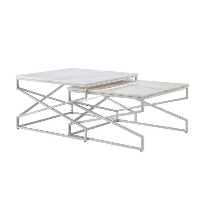 Coffee Table - Malou Square Top Nesting Coffee Table