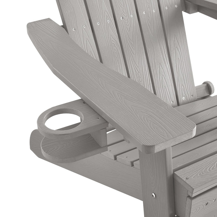 Inspired Home Cal Adirondack Chair  Light Grey 8
