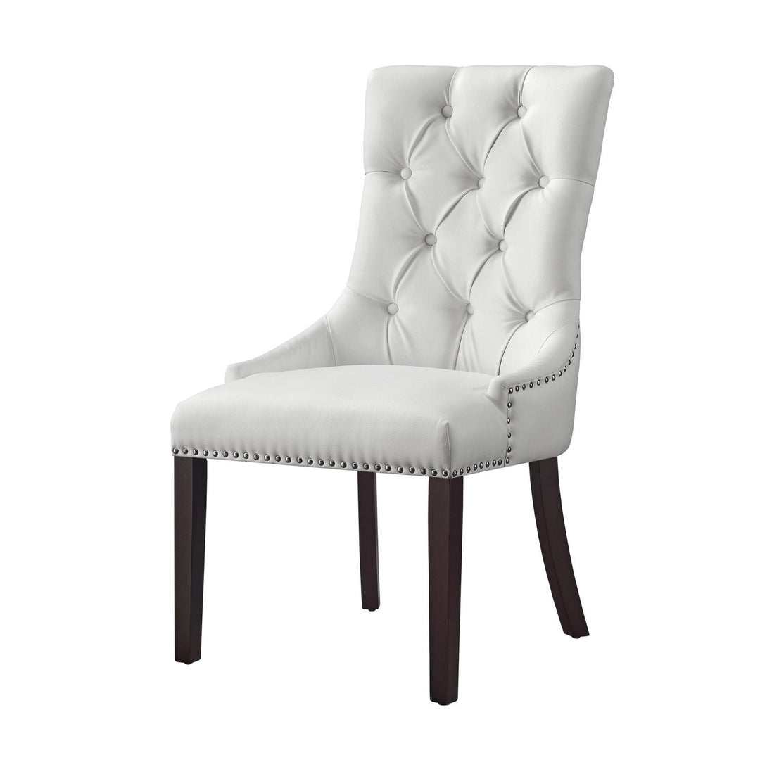 YOUTASTE Dining Chairs Set Of 2, PU Leather Upholstered Modern Armless