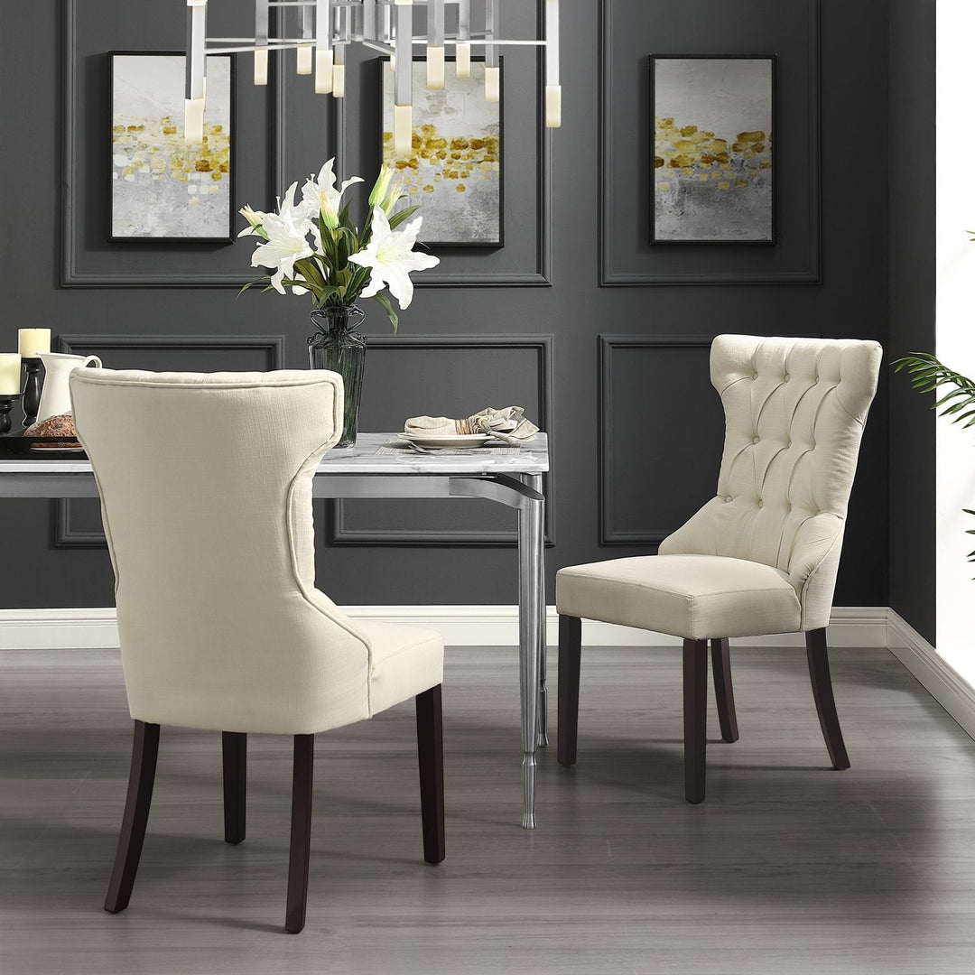 Dining Chair - Alexa Wingback Tufted Dining Chair