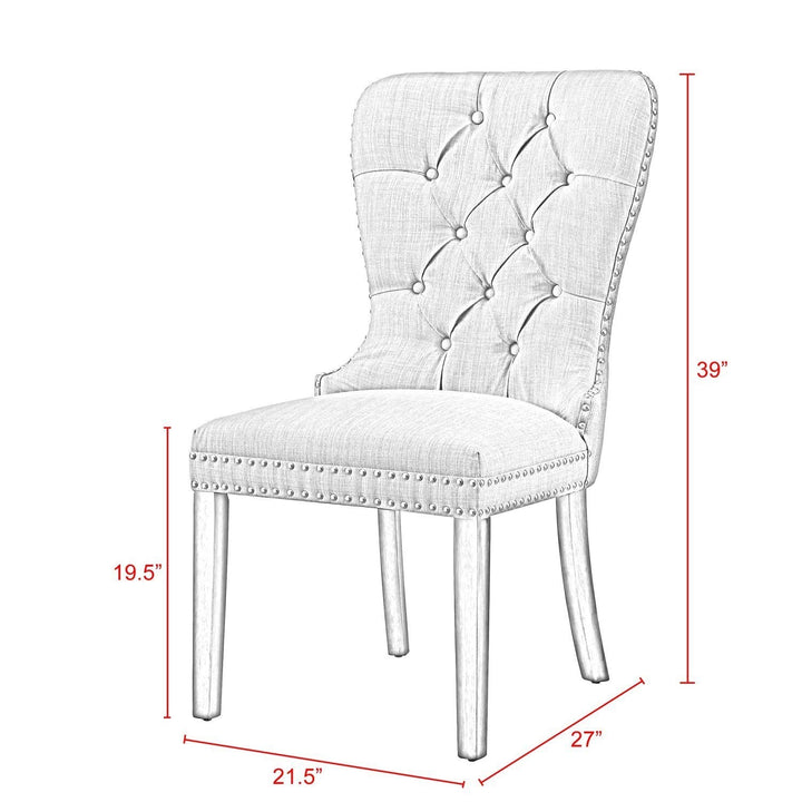 Dining Chair - Brielle Tufted Armless Dining Chair