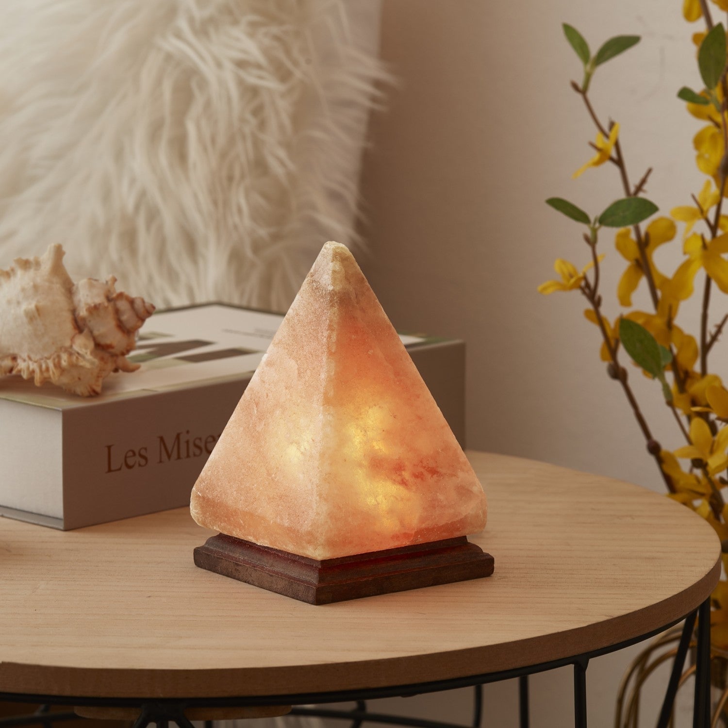 Pyramid on sale salt lamp