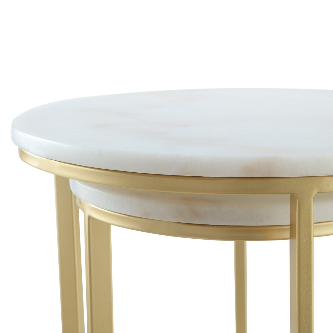 End Table - Irene Round Top Nesting End Table