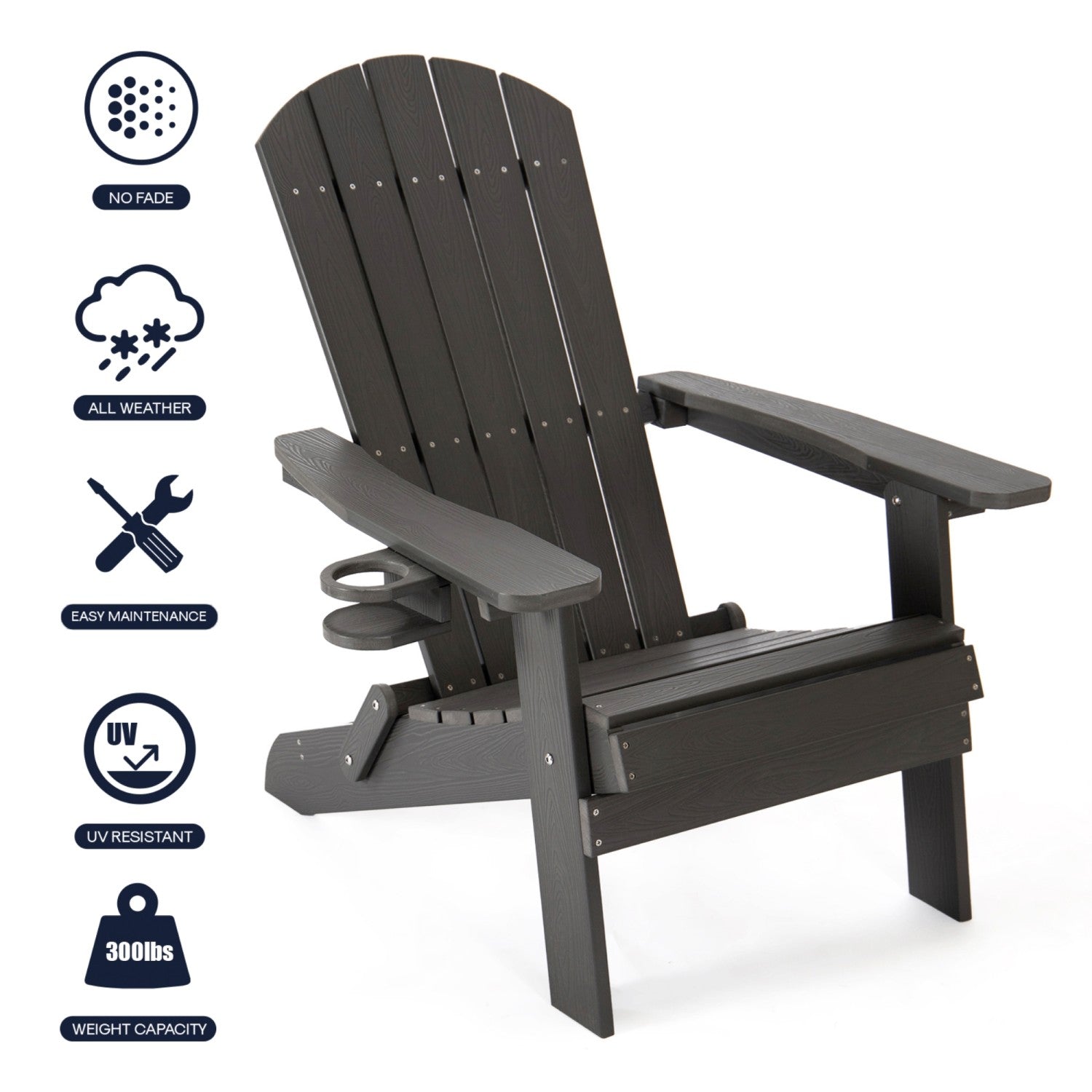 adirondack chair plastic grey