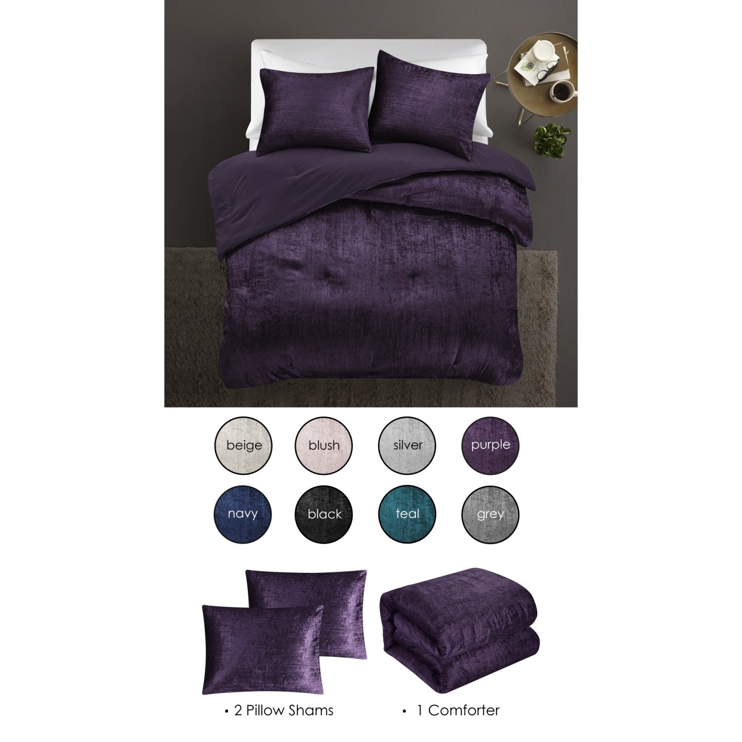 Dark blush online comforter