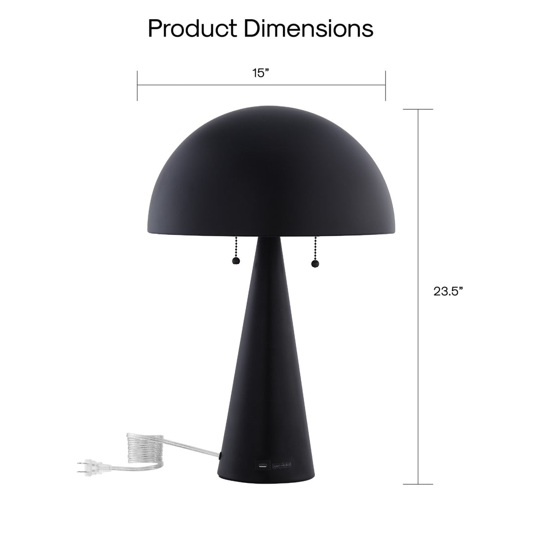 Lampe de table Neveah avec port USB