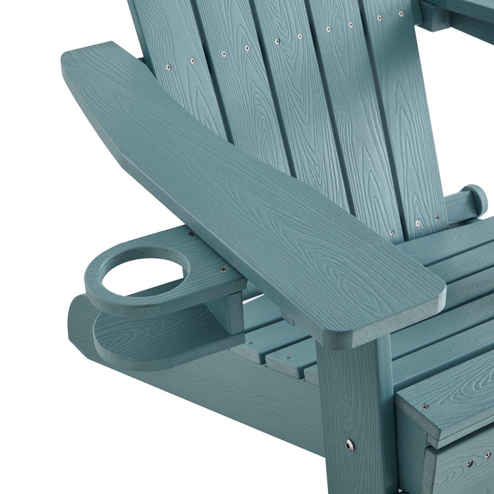 Inspired Home Cal Adirondack Chair  Aqua 8