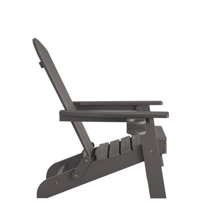 Inspired Home Cal Adirondack Chair  Charcoal Grey 6
